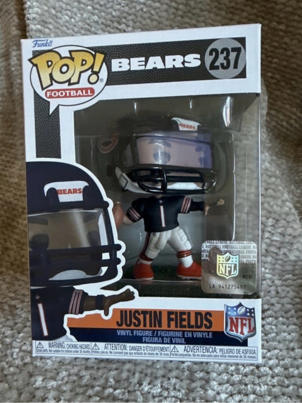 Funko POP! NFL Justin Fields Chicago Bears Home Jersey 237